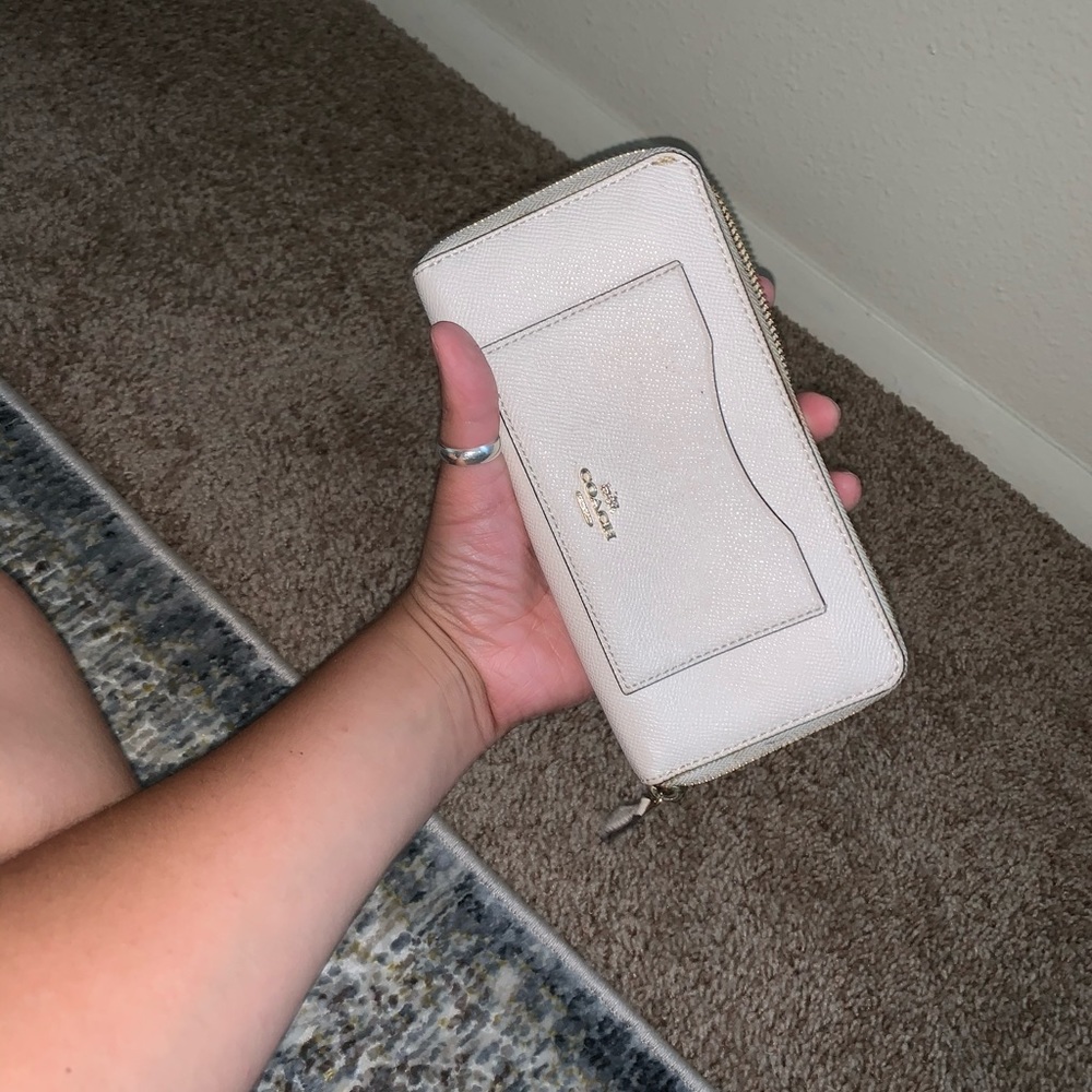 Coach wallet in white